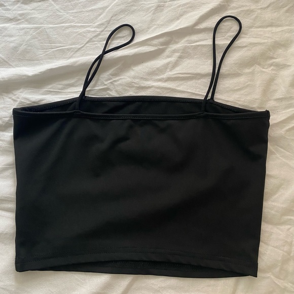 black going out top w dragon print - Picture 2 of 2